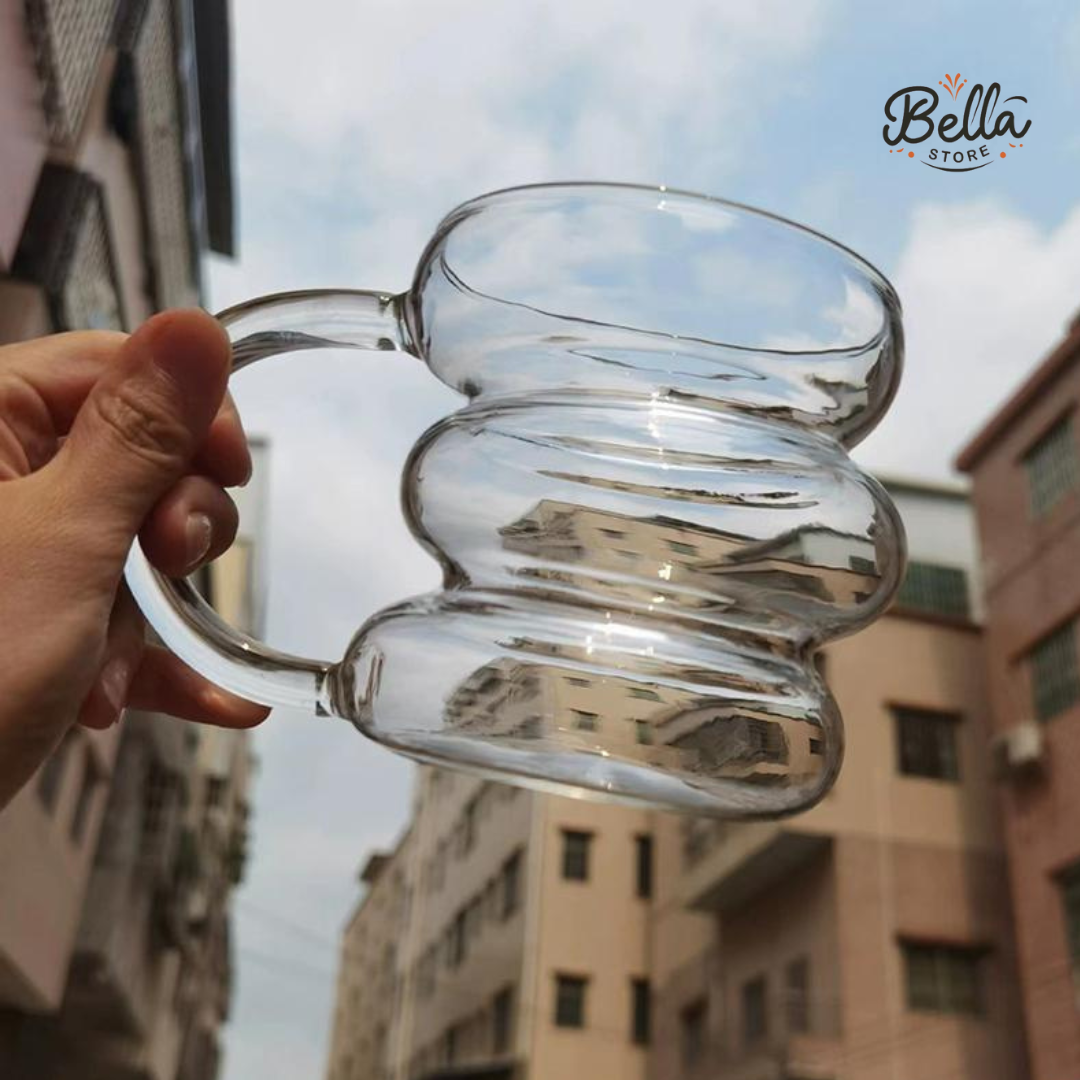 Irregular Glass Mug 450 ML