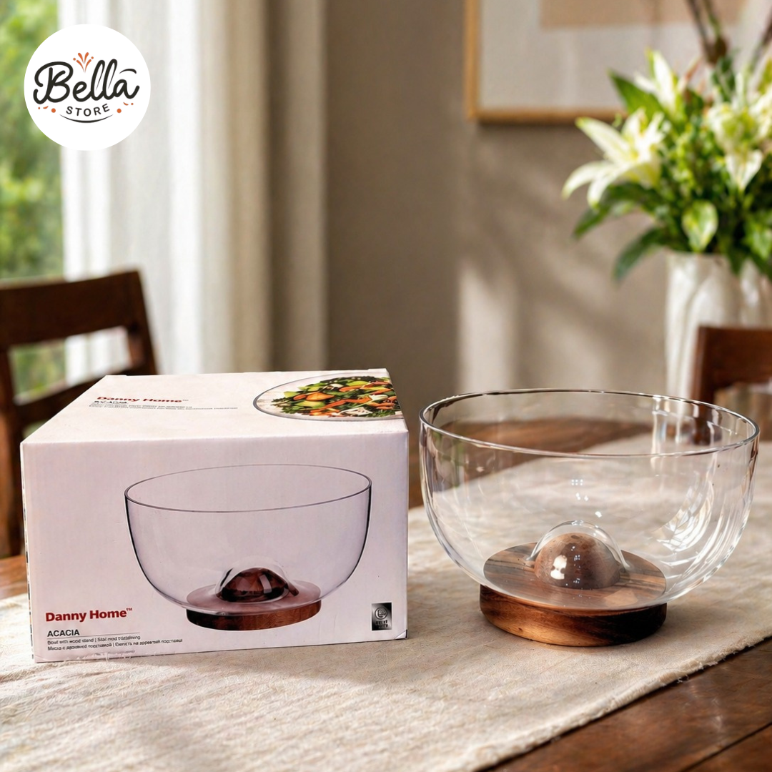Danny Home Glass Salad Bowl