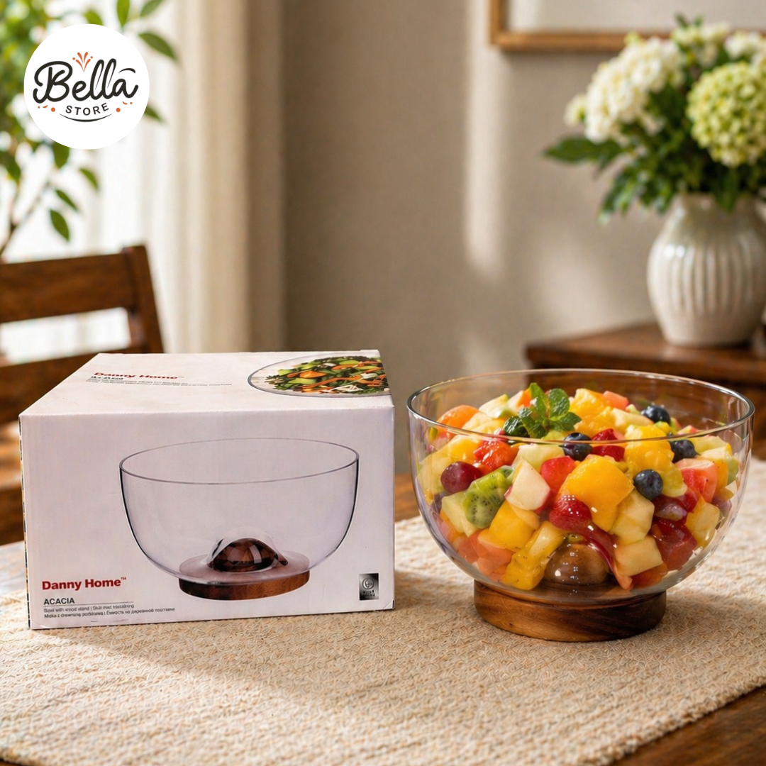 Danny Home Glass Salad Bowl