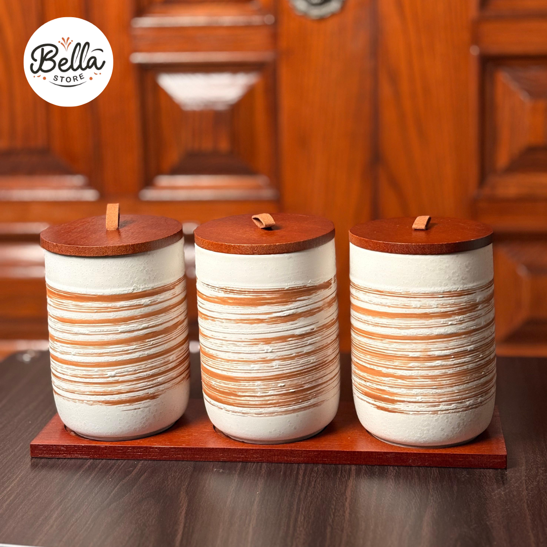 Sand Dune Canister Set of 3
