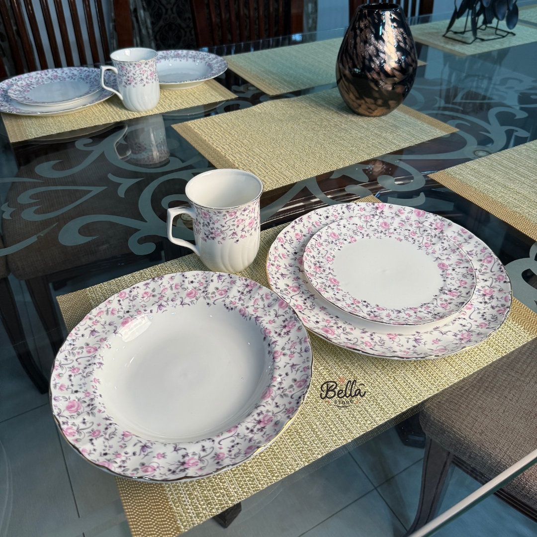 Bella Flora PLATE SET – 6 Person Set