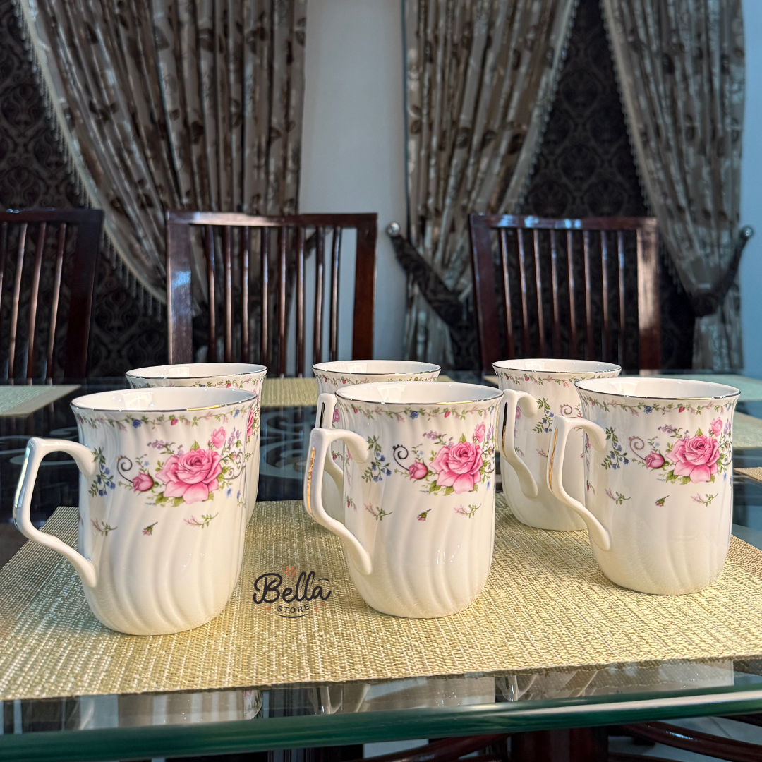 Soft Rose PLATE SET – 6 Person Set