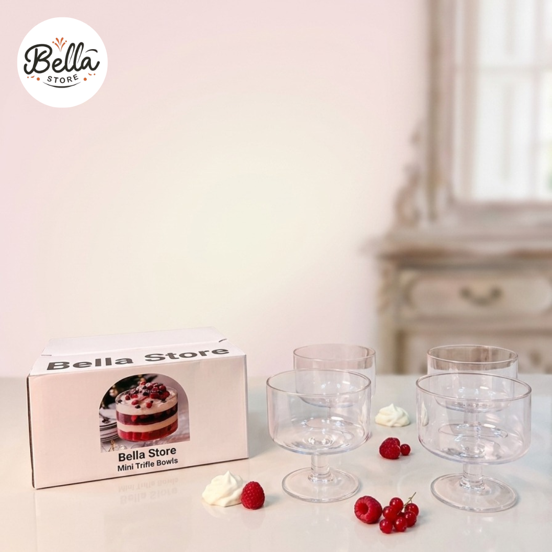 Denny Mini Trifle Bowls Serving Set (4 Pcs)