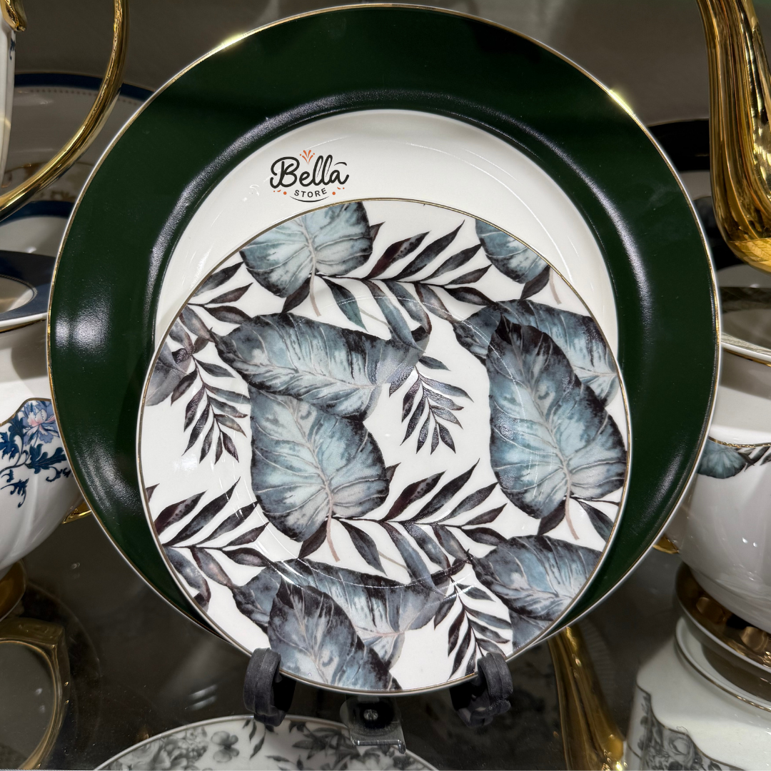 LEAF LINE PLATE SET – 6 Person Set