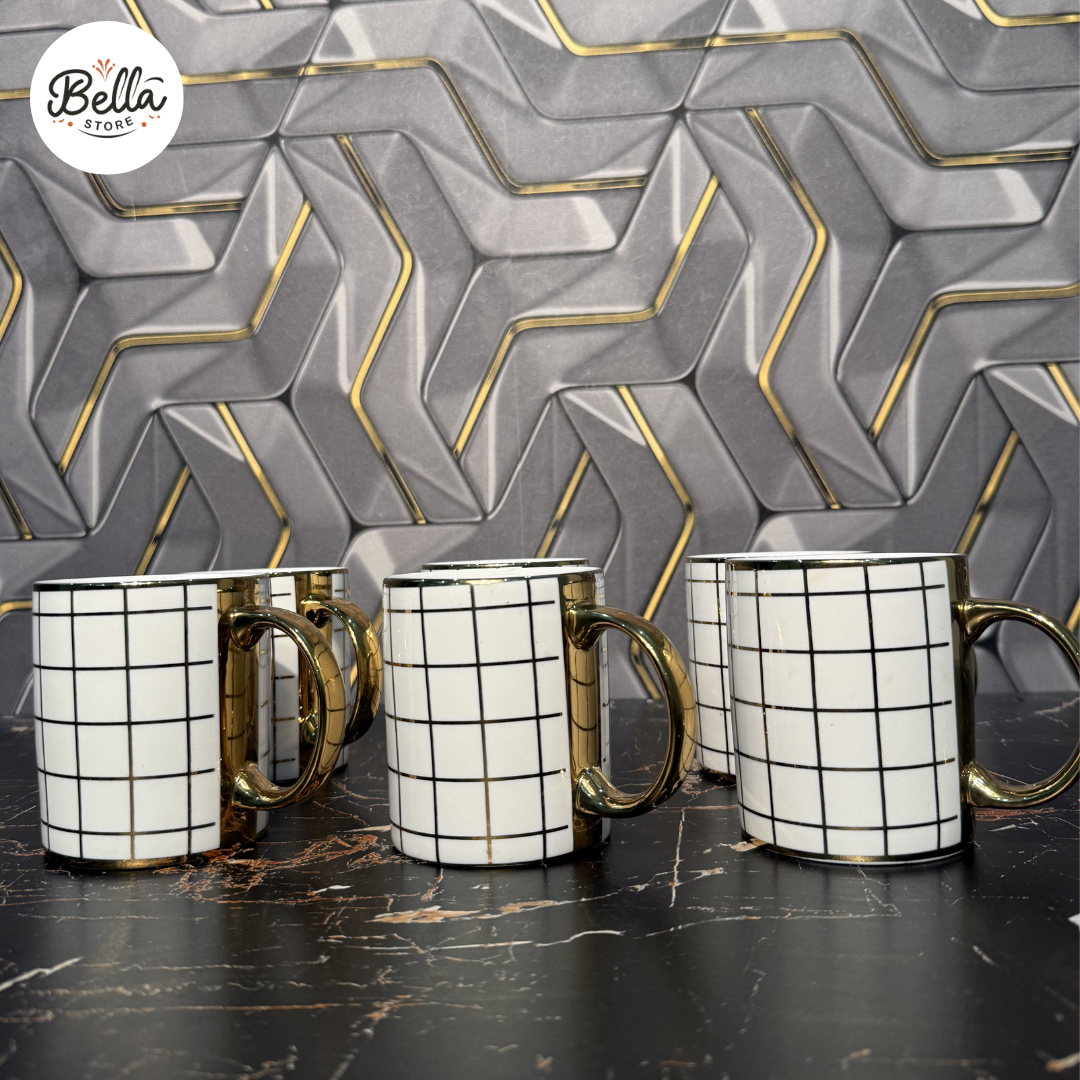 Royal Grid Mugs – 400ml