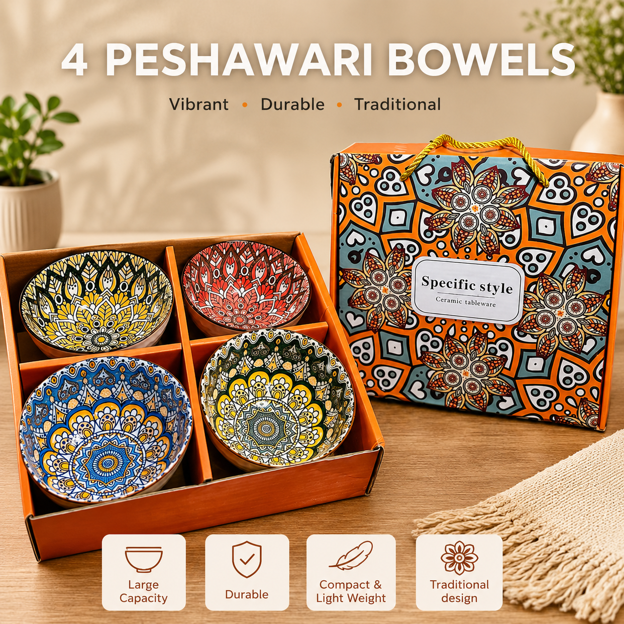 4 CERAMIC BOWELS GIFT SET