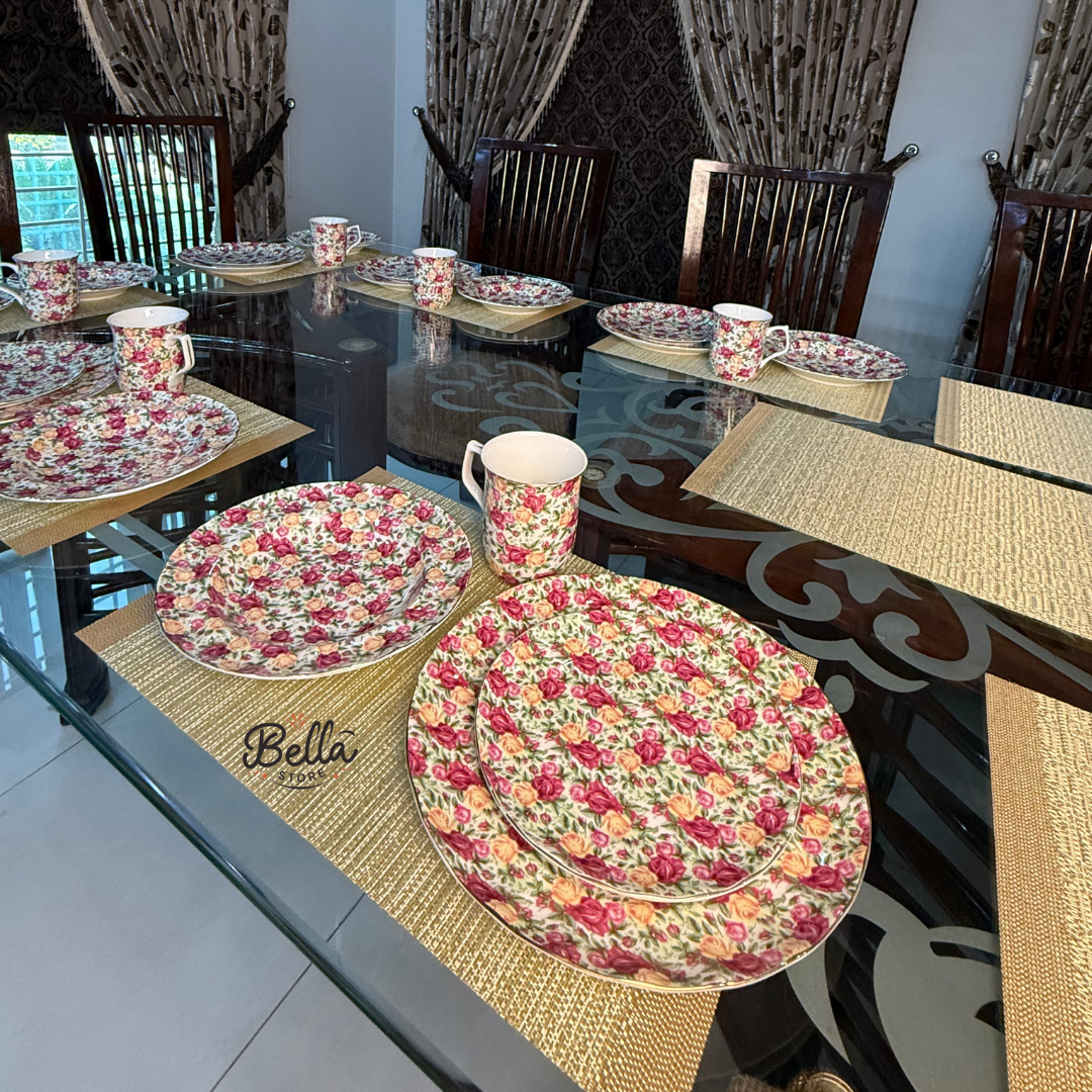 Spring Blossom PLATE SET – 6 Person Set